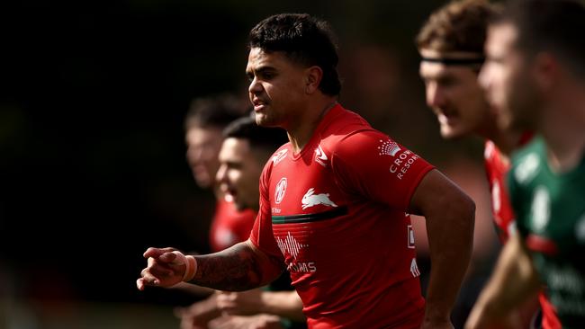 Latrell Mitchell at training before his injury (Photo by Matt King/Getty Images)