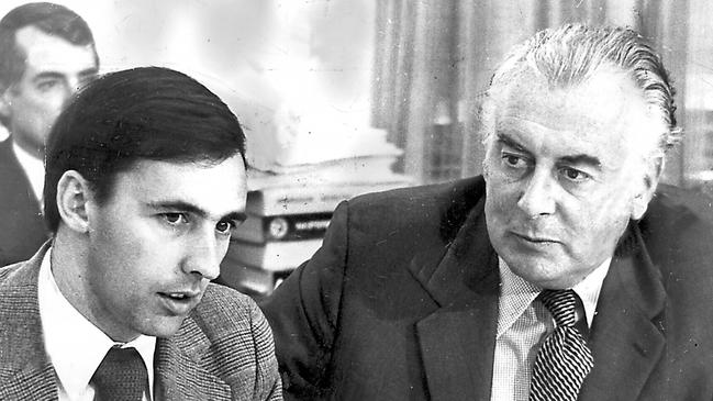 Keating with Whitlam in 1974.