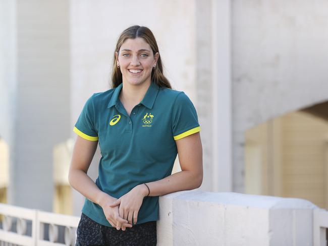 19-year-old Meg Harris has been named in the Australian Olympic Swimming Team. Pics Tara Croser.