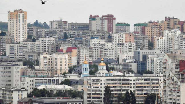 The Russian city of Belgorod, some 40km from border with Ukraine was this week the scene of an unprecedented two-day incursion from Ukraine. Picture: AFP