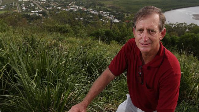 Former Cook Shire mayor Peter Scott overlooking Cooktown and the Endeavour River.