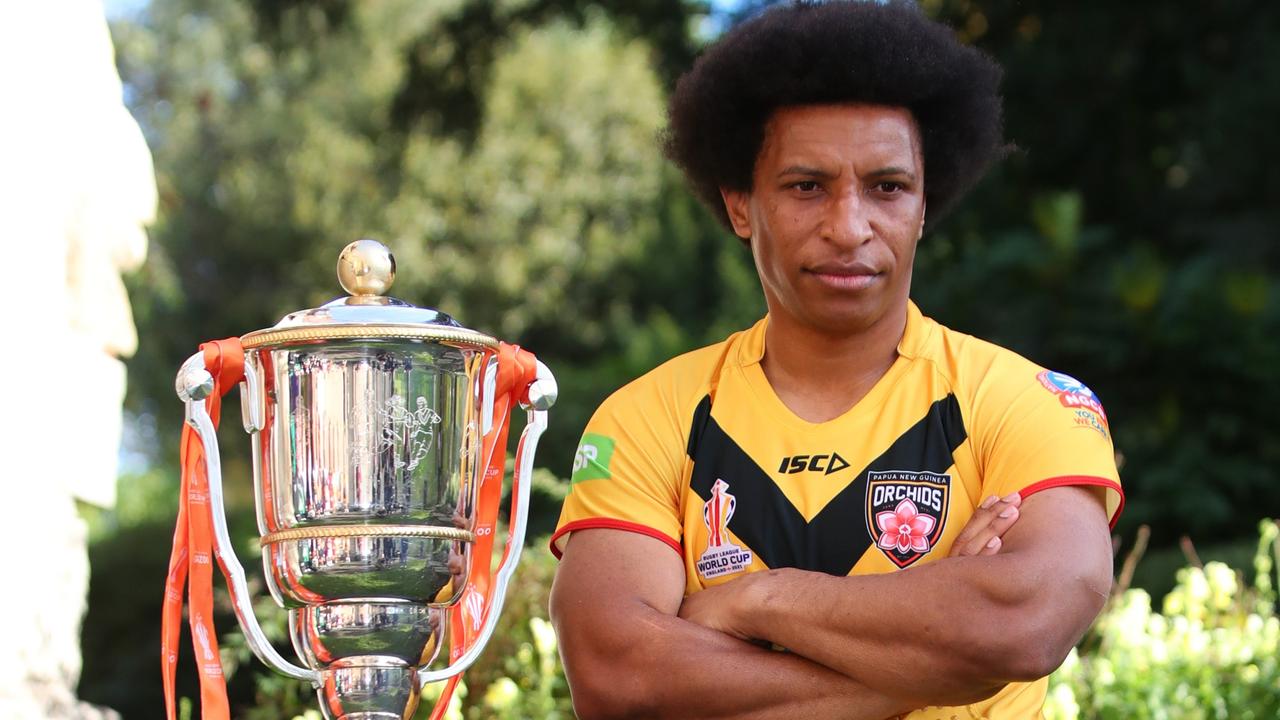 PNG captain and Dragons NRLW star Elsie Albert. (Photo by Ashley Allen/Getty Images for RLWC2021)