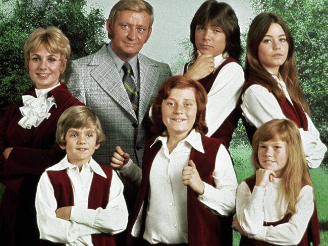 The Partridge Family: Shirley Jones, Dave Madden, David Cassidy, Susan Dey, Suzanne Crough, Danny Bonaduce and Brian Forster. Picture: Sony Pictures Television