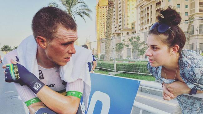 Rohan Dennis and Melissa Hoskins.