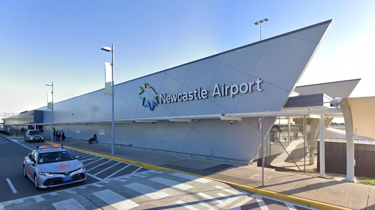 The light plane landed safely at Newcastle Airport. Picture: Google Maps