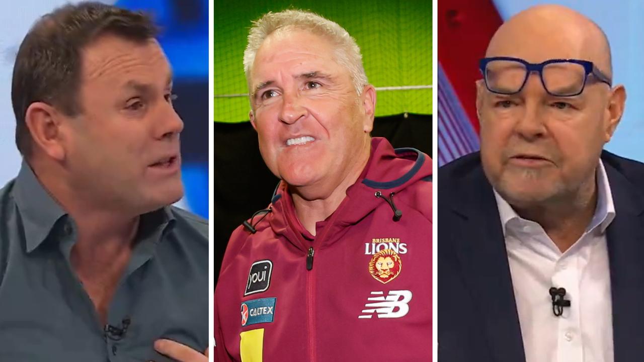 David King and Mark Robinson have verbally sparred over Brisbane coach Chris Fagan.