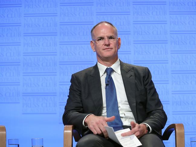 Press Freedom: On the Line.  News Corp Australia Michael Miller News Corp Australia Michael Miller, Chief Executive Officer Nine & Executive Chairman Australasia-Hugh Marks and Managing Director ABC-David Anderson during the National Press Club address in Canberra. Picture Gary Ramage