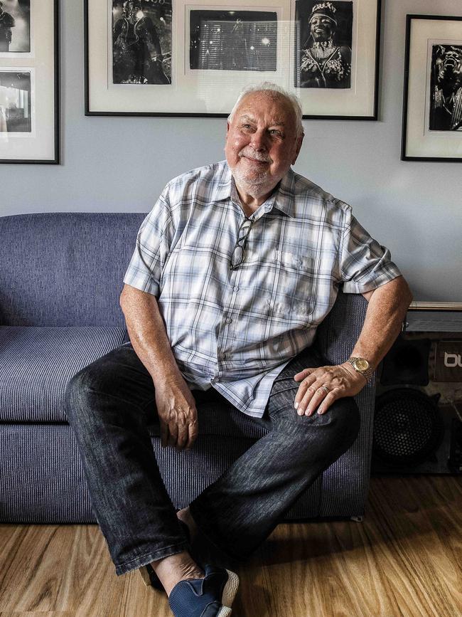 Bluesfest director Peter Noble in his office at Tyagarah in January 2021. Picture: Natalie Grono