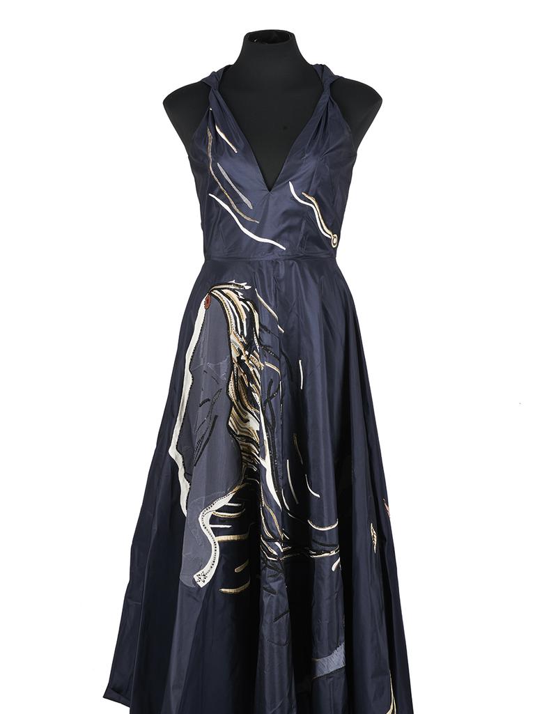 Christian Dior Hand Embroidered Silk Gown. Picture: Shapiro