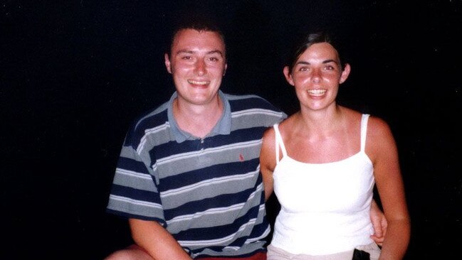 English tourist Peter Falconio with girlfriend Joanne Lees in Alice Springs in 2001. Picture: Supplied