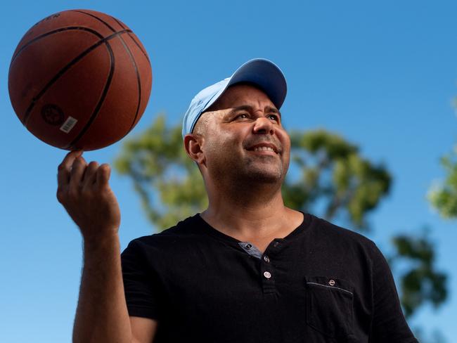 Darwin regional coordinator for Indigenous Basketball Australia, Timmy Duggan, can’t wait for the Indigenous Community Basketball League to begin today. Picture: Che Chorley