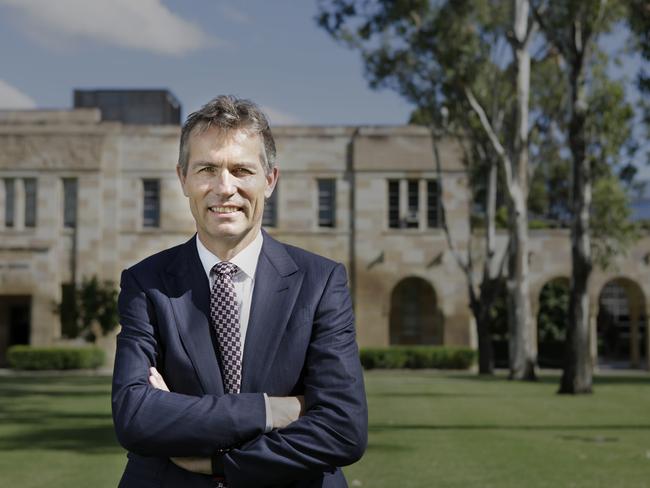 UQ Vice Chancellor Peter Hoj.  Ideas the state Government should adopt to get the state moving. February 8th 2018. (Photo AAP/ Megan Slade)