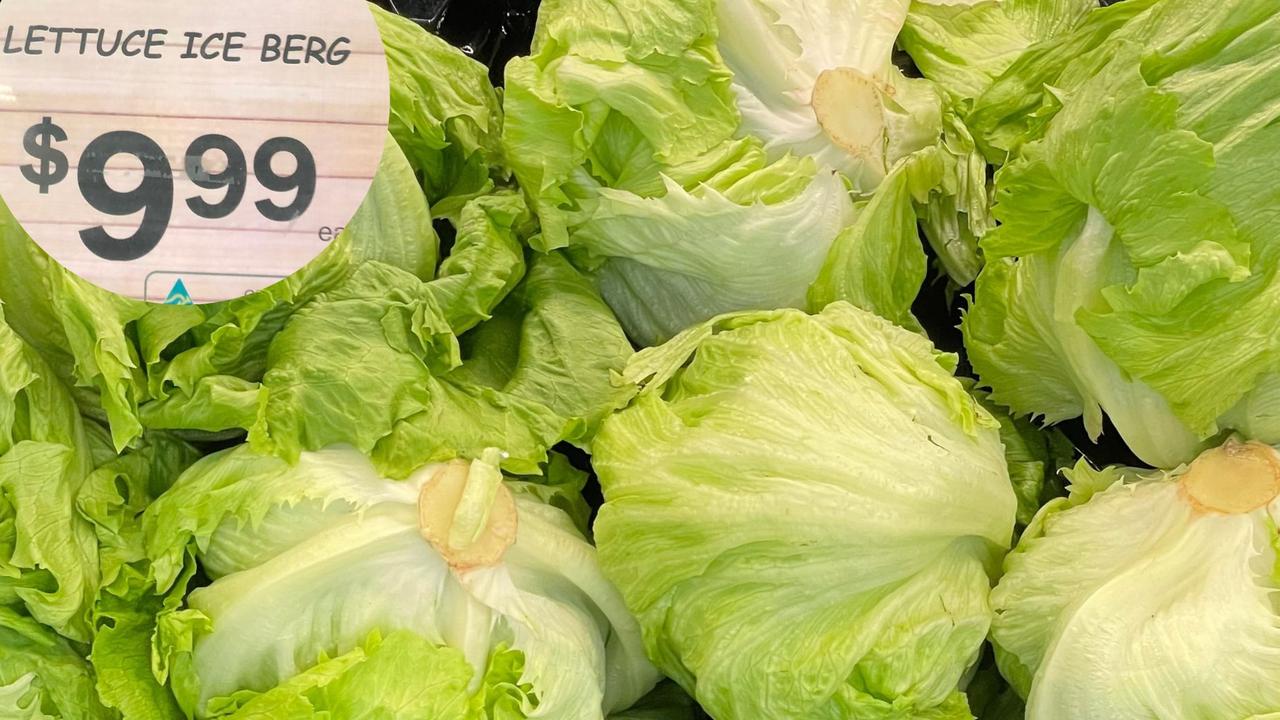 Lettuce is costing as much as $10 due to recent floods. Picture: Supplied