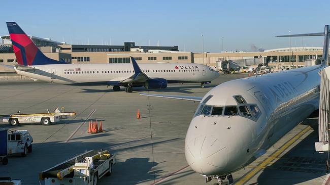 Delta Air Lines says it doesn’t expect business flying to recover to pre-pandemic levels. Picture: AFP