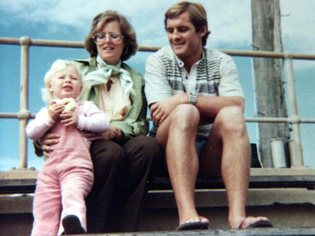 Undated copy pic of Lynette Dawson with husband Chris and daughter Shanelle. Lynette disappeared 01/1982 and her husband is suspected of her murder.