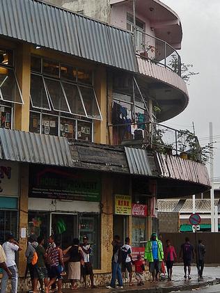 A bustling street corner in Nadi. Picture: Flickr Michael Coghlan