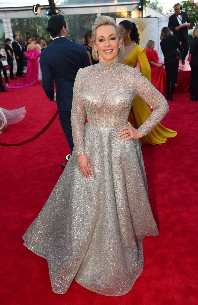 Gold Logie nominee Amanda Keller looking every bit the possible winner. Picture: AAP/Darren England