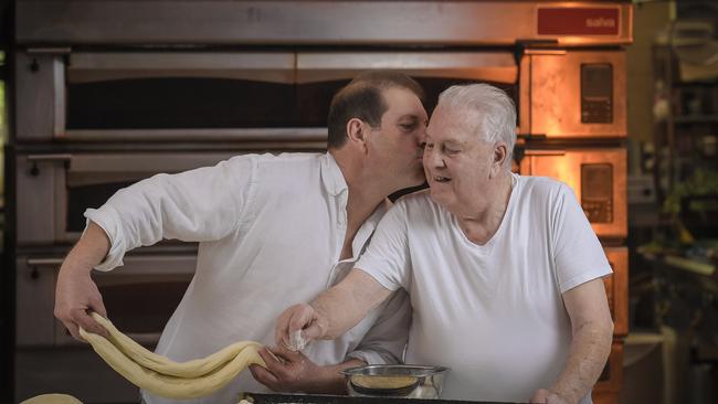 McLaren Vale chef Andy Clappis and his father Enzo conjure their magic in the kitchen. Picture: Roy VanDerVegt