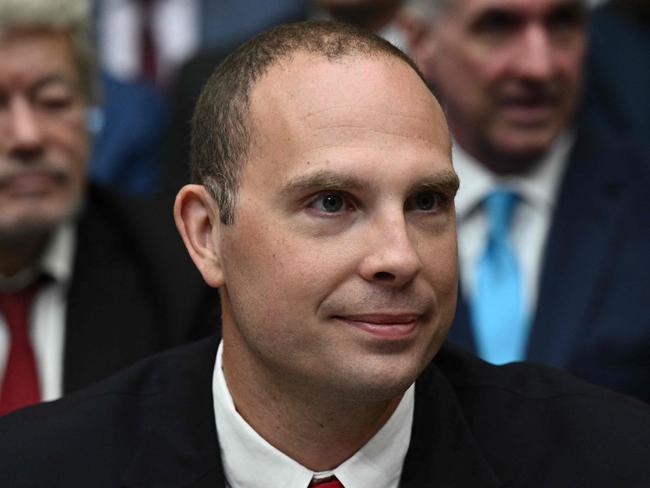 David Grusch, former National Reconnaissance Officer Representative on the Unidentified Anomalous Phenomena Task Force, arrives to testify during a House Subcommittee on National Security, the Border, and Foreign Affairs hearing titled "Unidentified Anomalous Phenomena: Implications on National Security Public Safety and Government Transparency," on Capitol Hill in Washington, DC, on July 26, 2023. (Photo by Brendan SMIALOWSKI / AFP)