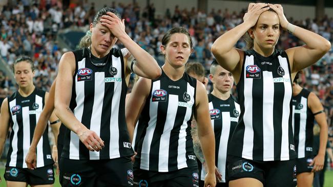 Collingwood is struggling big time this AFLW season. Picture: Getty