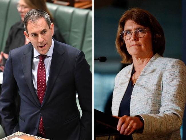 Federal Treasurer Jim Chalmers and RBA governor Michele Bullock