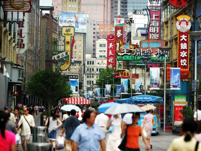 Nanjing Road in Shanghai. Picture: Supplied