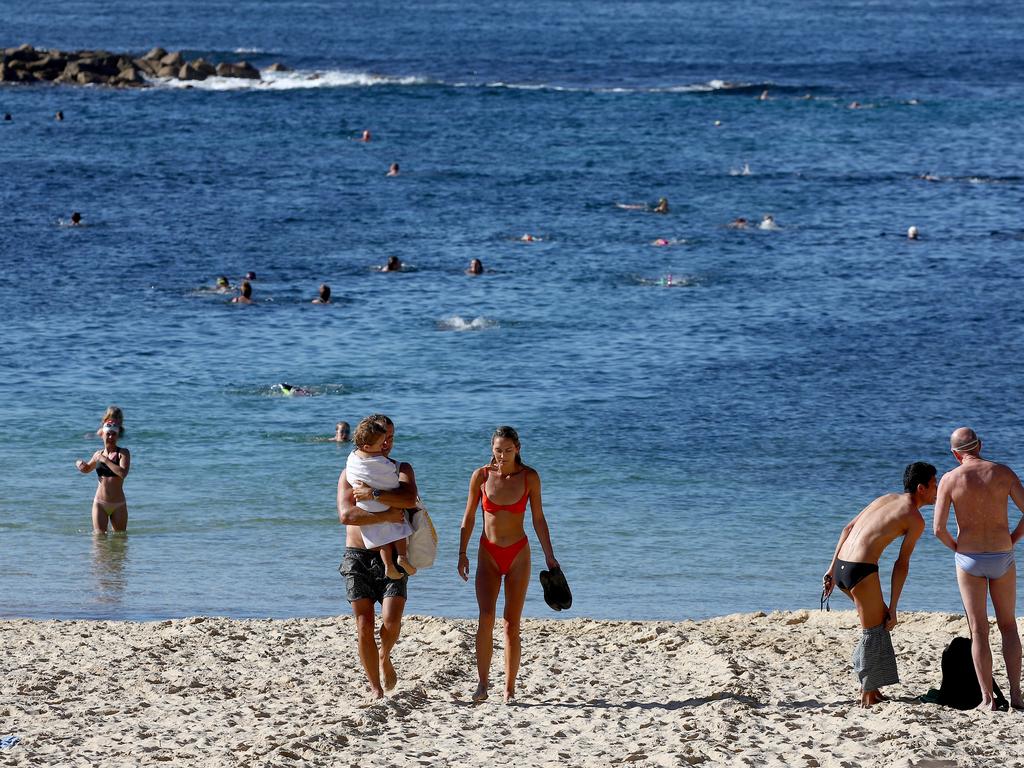 Beaches in the eastern suburbs remain closed but Bondi Beach is expected to reopen with some restrictions after Anzac Day. Picture: Toby Zerna