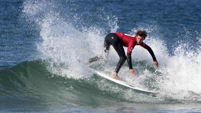 McGuigan in action at Rainbow Beach. Picture: Ethan Brown/Surfing NSW. Source: Supplied.