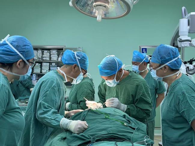Australian patient and mother of six Tanya Miles had surgery performed by Dr Teo in China. Picture: Supplied