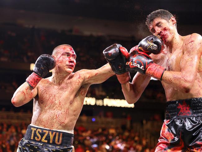 Tim Tszyu was envolved in a bloodbath bout with Sebastian Fundora just weeks ago. Picture: Getty Images