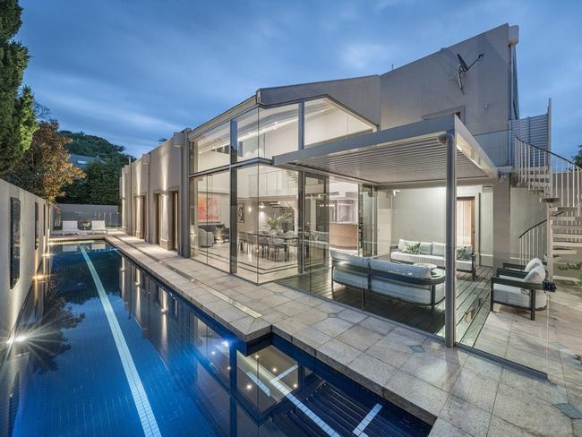 The five-bedroom, five-bathroom 8 St Ninians Court house in Brighton comes with $9.10m to $10m price guidance through Kay &amp; Burton Bayside agent Alex Schiavo.