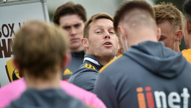 Sam Mitchell is now in the top job. Picture: Nicki Connolly