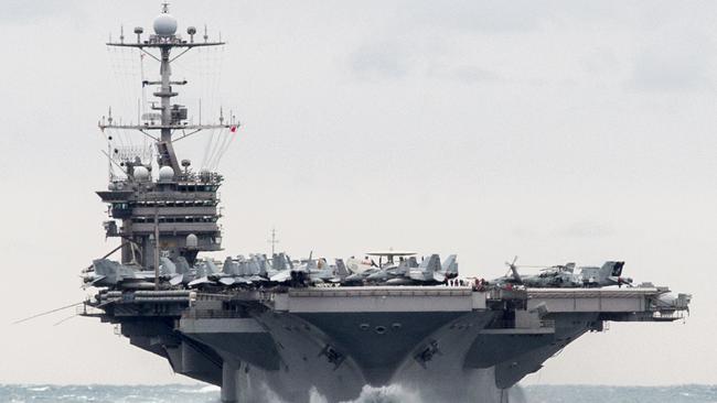 The jet fighter had flown off the USS Harry S. Truman aircraft carrier. Picture: US Navy.