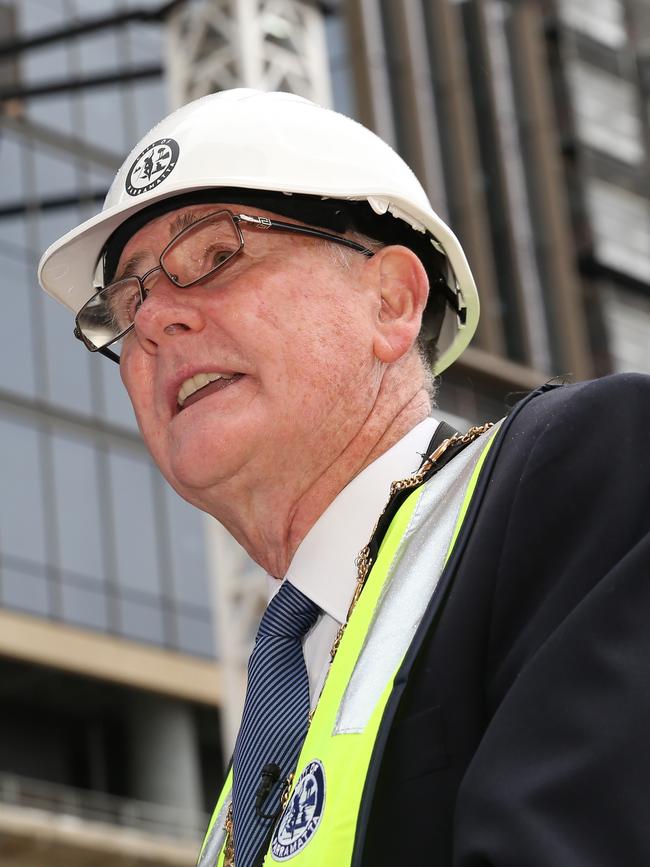 Parramatta Lord Mayor Bob Dwyer wants the city’s development boom to stretch to the justice precinct. Picture: John Fotiadis