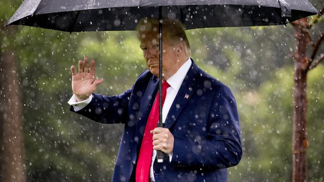 ‘You always have a bad apple, no matter where you go’: Donald Trump leaves the White House for Dallas on Friday. Picture: AP