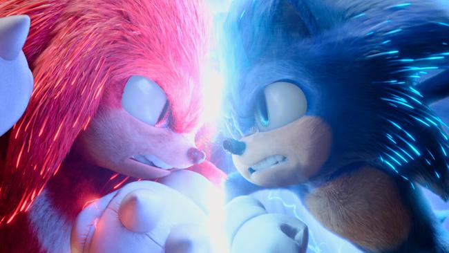 Knuckles and Sonic face off in the sequel. Picture: Paramount