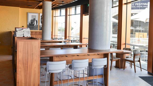Swiss Joinery supplied joinery and furniture to the iTL restaurant at SkyCity. Pic: Brenton Edward
