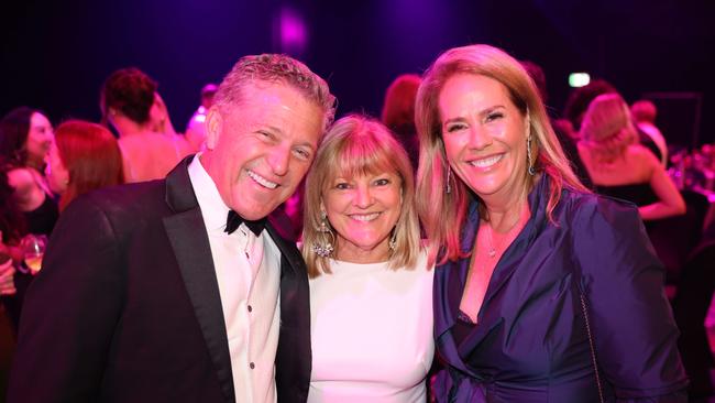 Brett Frizelle, Donna Gates and Rebecca Frizelle at Gold Coast Bulletin Women of the Year Awards Presented by Harvey Norman 2024. Picture, Portia Large.