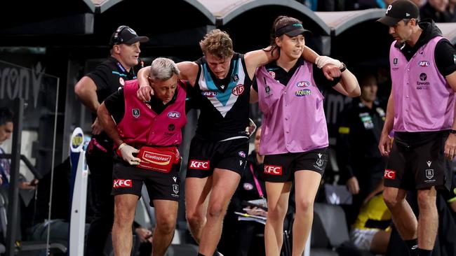 Xavier Duursma requires surgery on his knee. Picture: James Elsby/AFL Photos/Getty Images