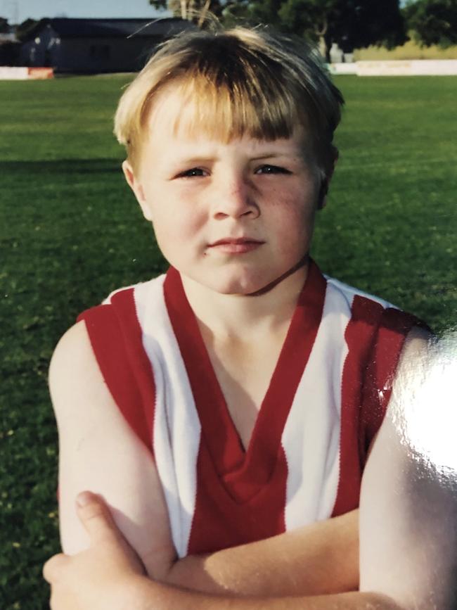 Lincoln McCarthy as a junior at Bordertown. Picture: Supplied.