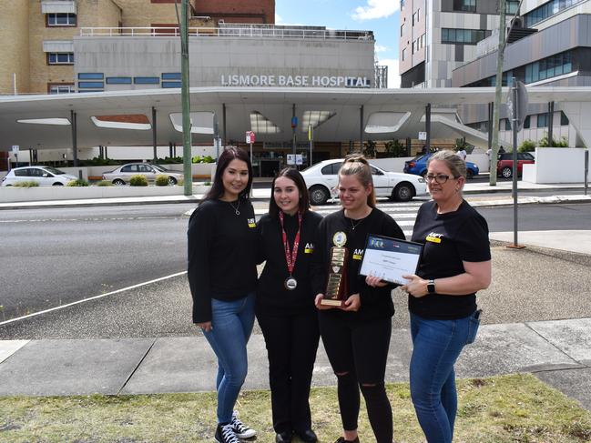 AMPT Fitness Team receiving the NAB Corporate Fitness challenge award