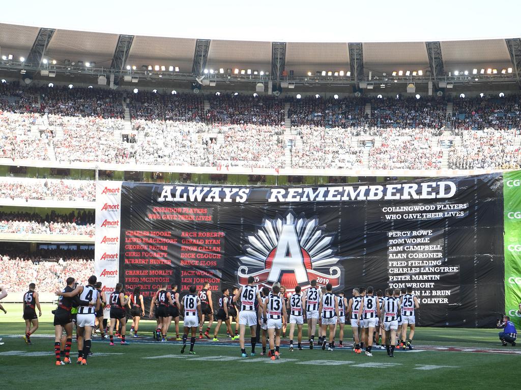 Remember this? A full house at the 2019 Anzac Day clash. Picture: File