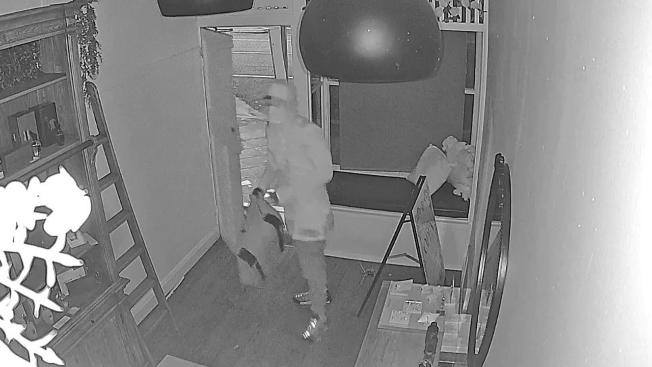 CCTV footage captured someone breaking through the front door and filling a bag with expensive, high-end perfumes around 1am, May 27.