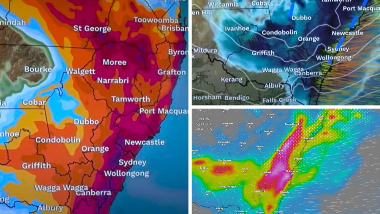 ‘Mass deluge’: More than 200mm of rain could hit east coast during rare ...