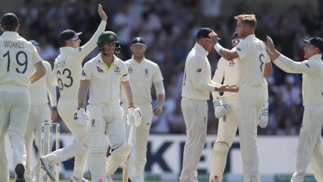 Stuart Broad has knocked over David Warner four times already this Ashes series.