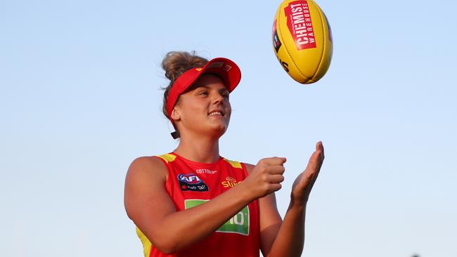 Jordann Hickey is counting down the days to the start of the AFLW season. Picture: GETTY