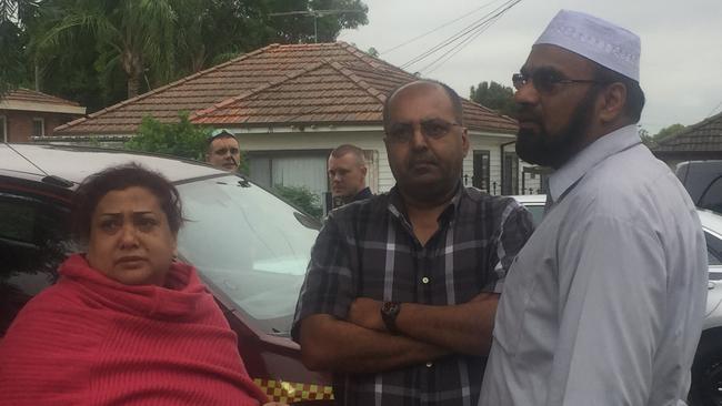 Nasib Mohammed (right) and his Canadian relatives (left) lost their belongings in the house fire