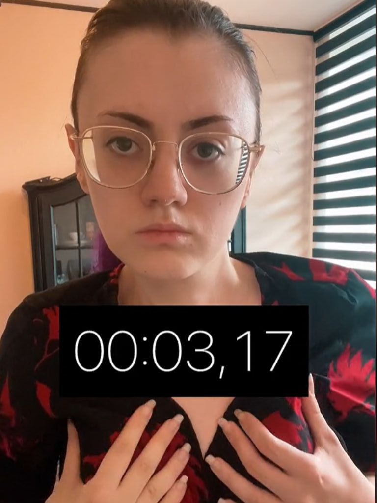 Users are groping themselves to a timer to protest the court ruling. Picture: @fairyvampirebride_ /TikTok