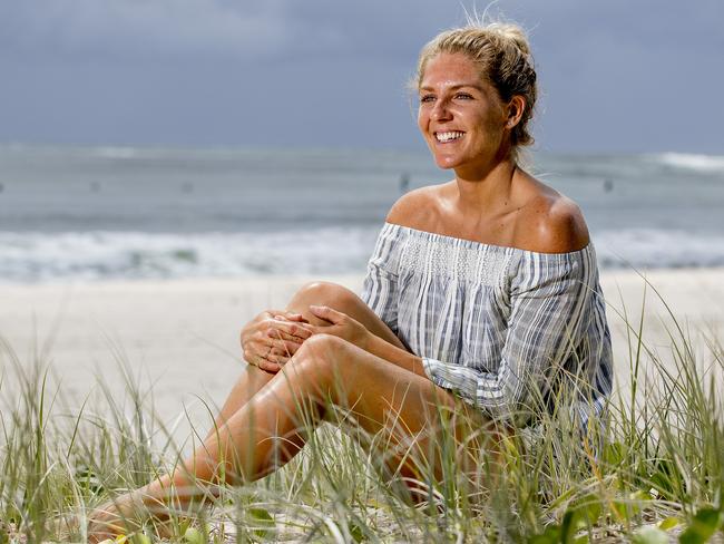 Stephanie Gilmore at the launch of the Roxy Pro and Quiksilver Pro events on the Gold Coast. Pic: Jerad Williams