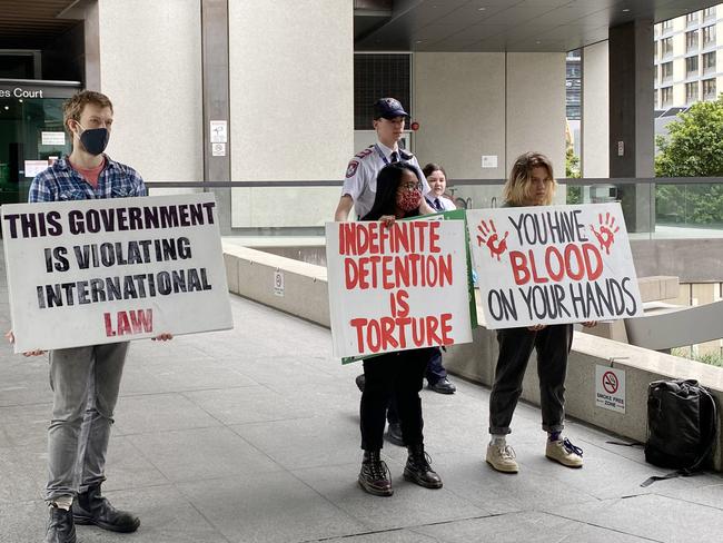 Pro refugee protesters have been denied permission to march from Kangaroo Point to Duttons office in Strathpine.
